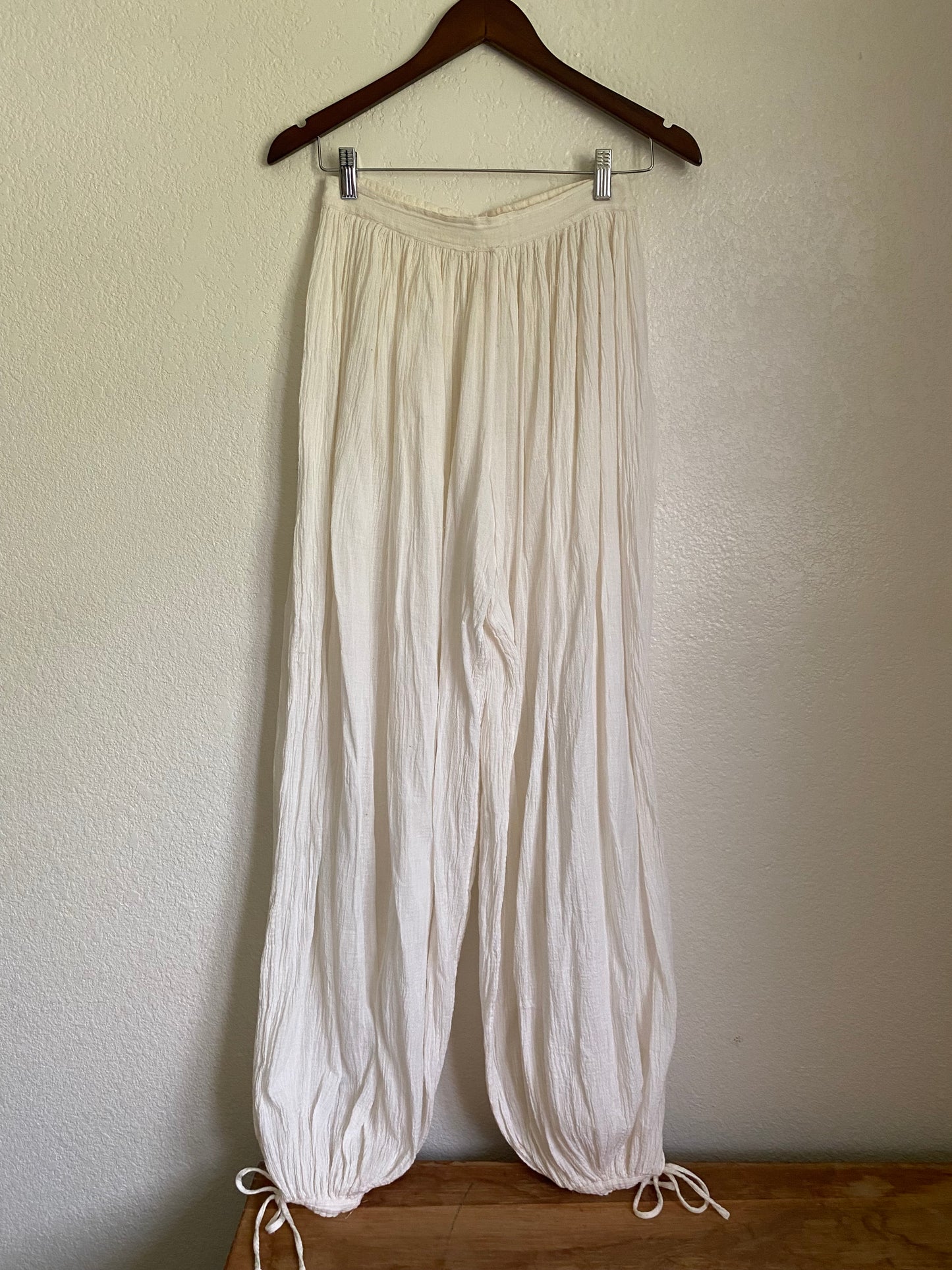 1970s Gauze Cotton balloon pants