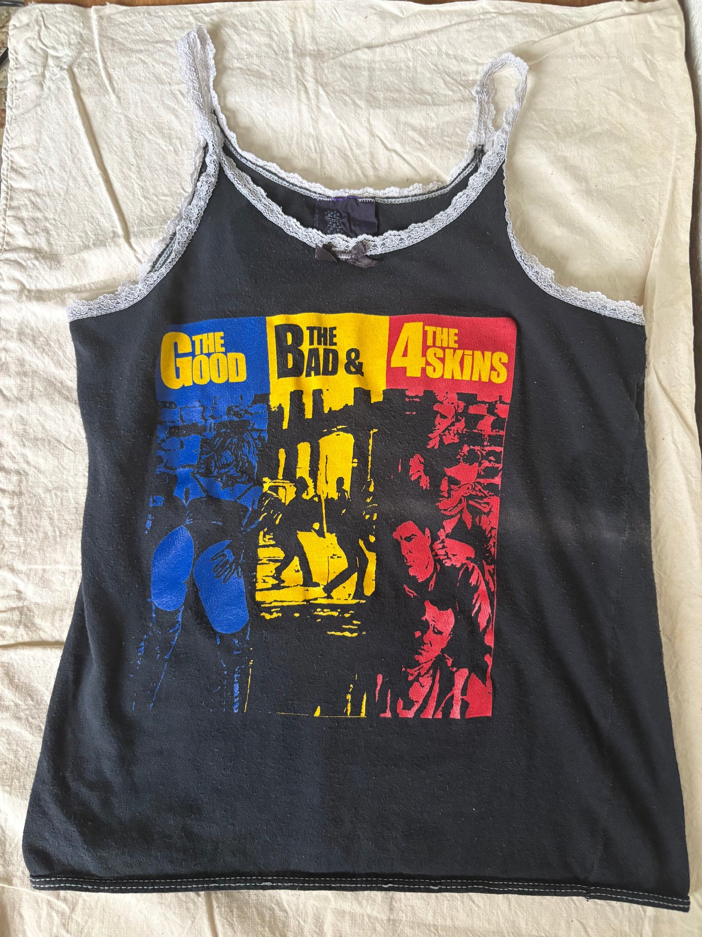 1990s The 4 Skins Punk Band Promo Concert Tank Top