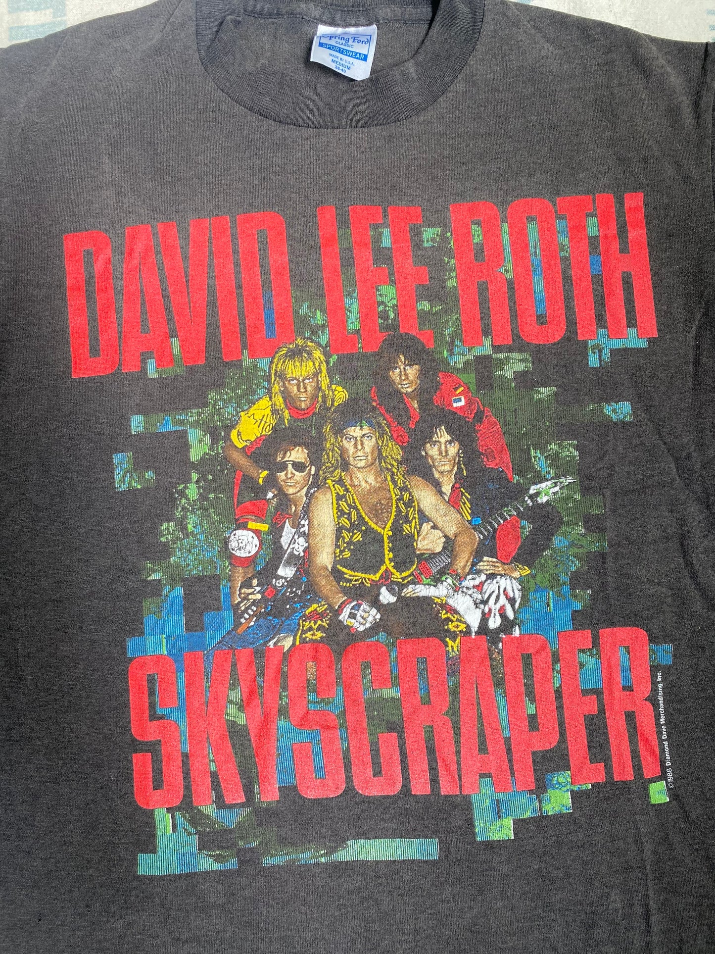 1988 David Lee Roth Skyscraper Tour T Shirt