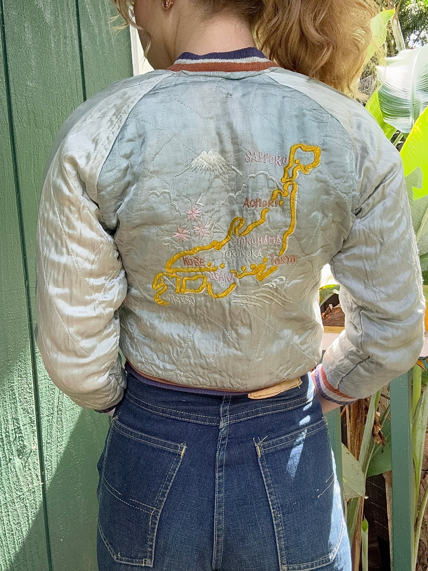 1940s WWII Sukajan Reversible Souvenir Jacket Kids Large or Women’s XS