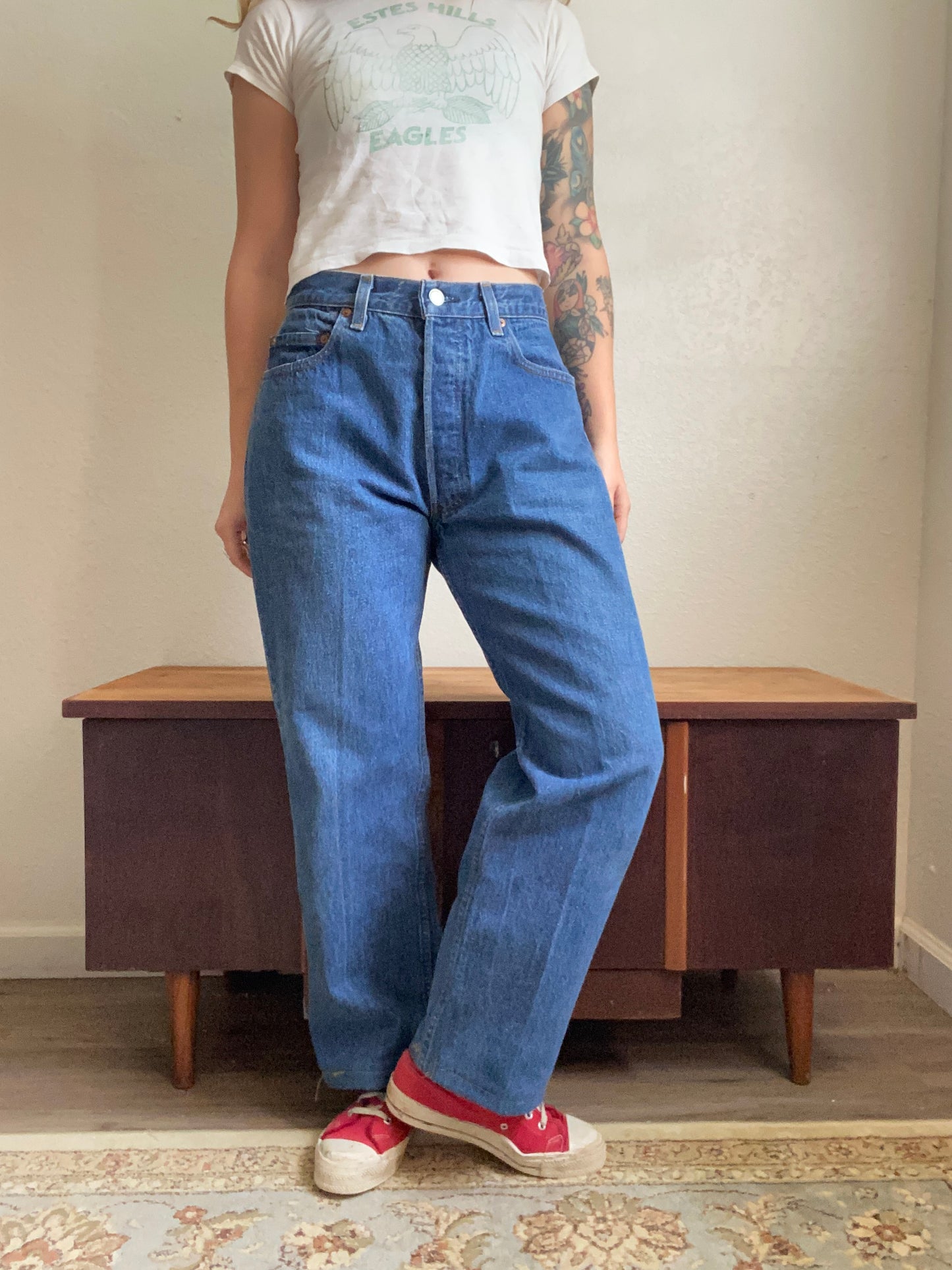 1980s Levi’s 501 0115 button fly denim 30” waist