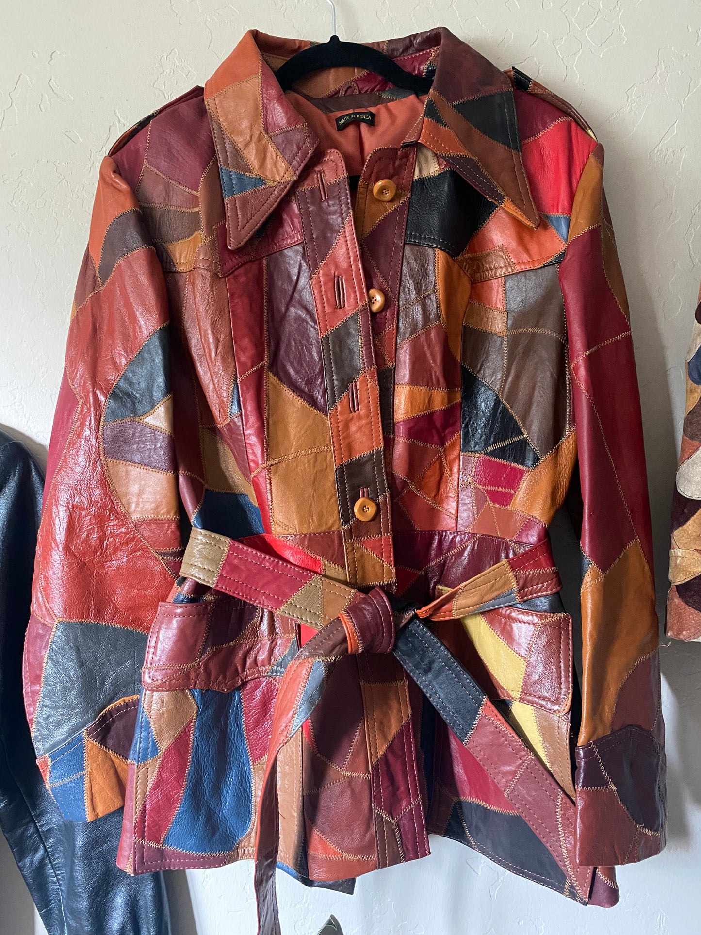 1970s Patchwork Leather Jacket