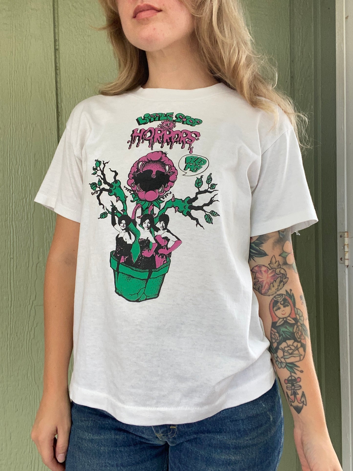 Late 1980s Little Shop of Horrors T shirt