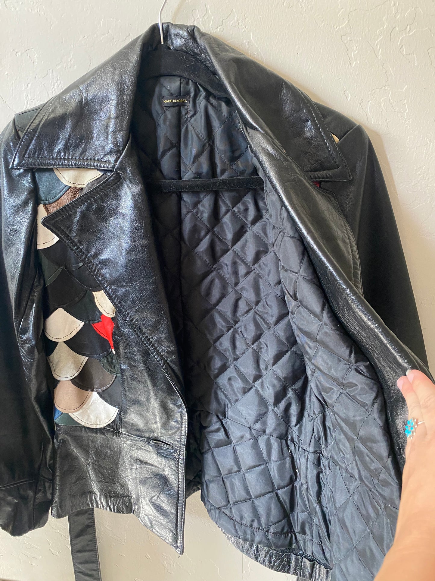 1970s Fish Scale Leather Jacket