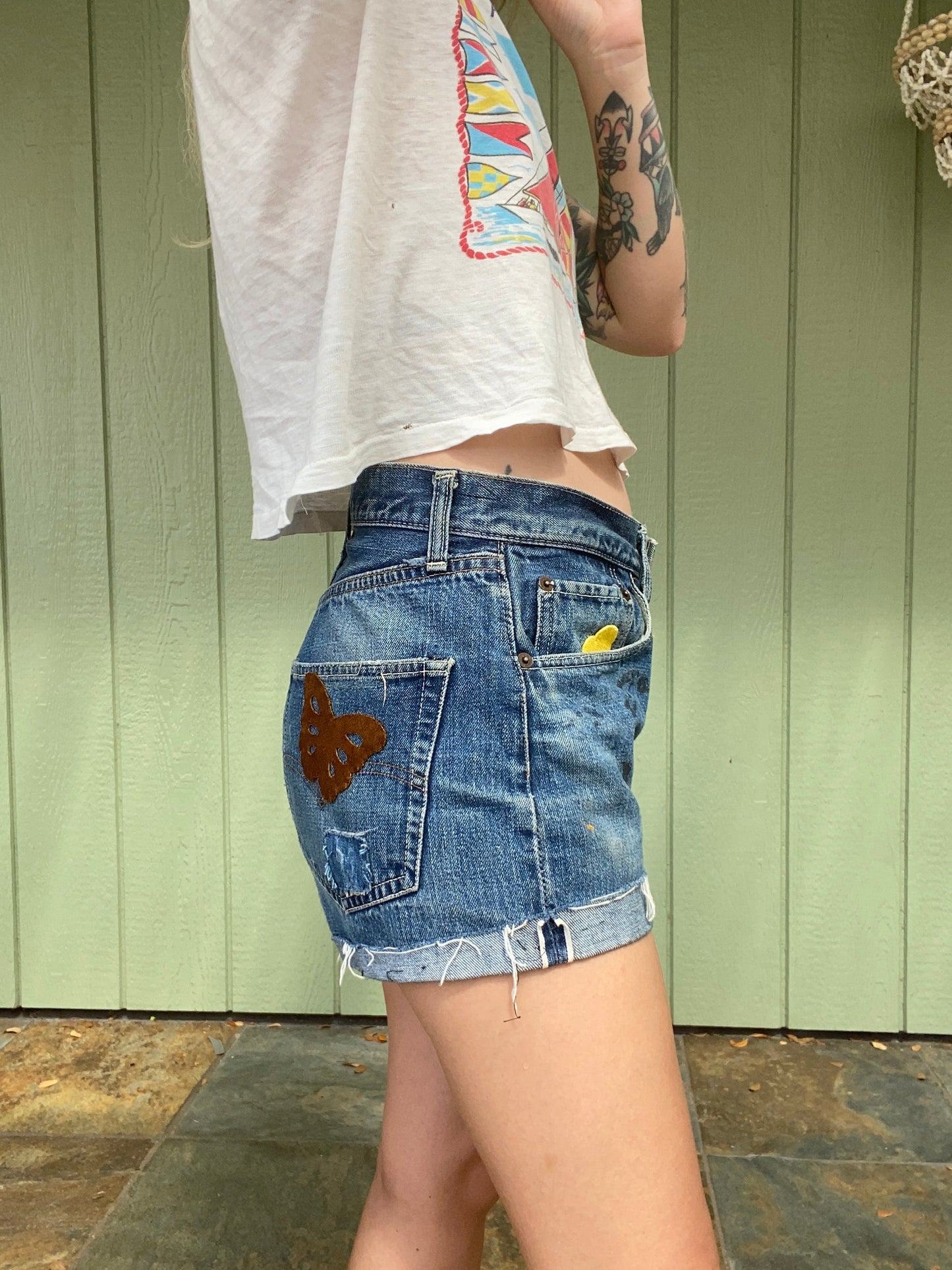 1960s Selvedge Levi’s cut off shorts