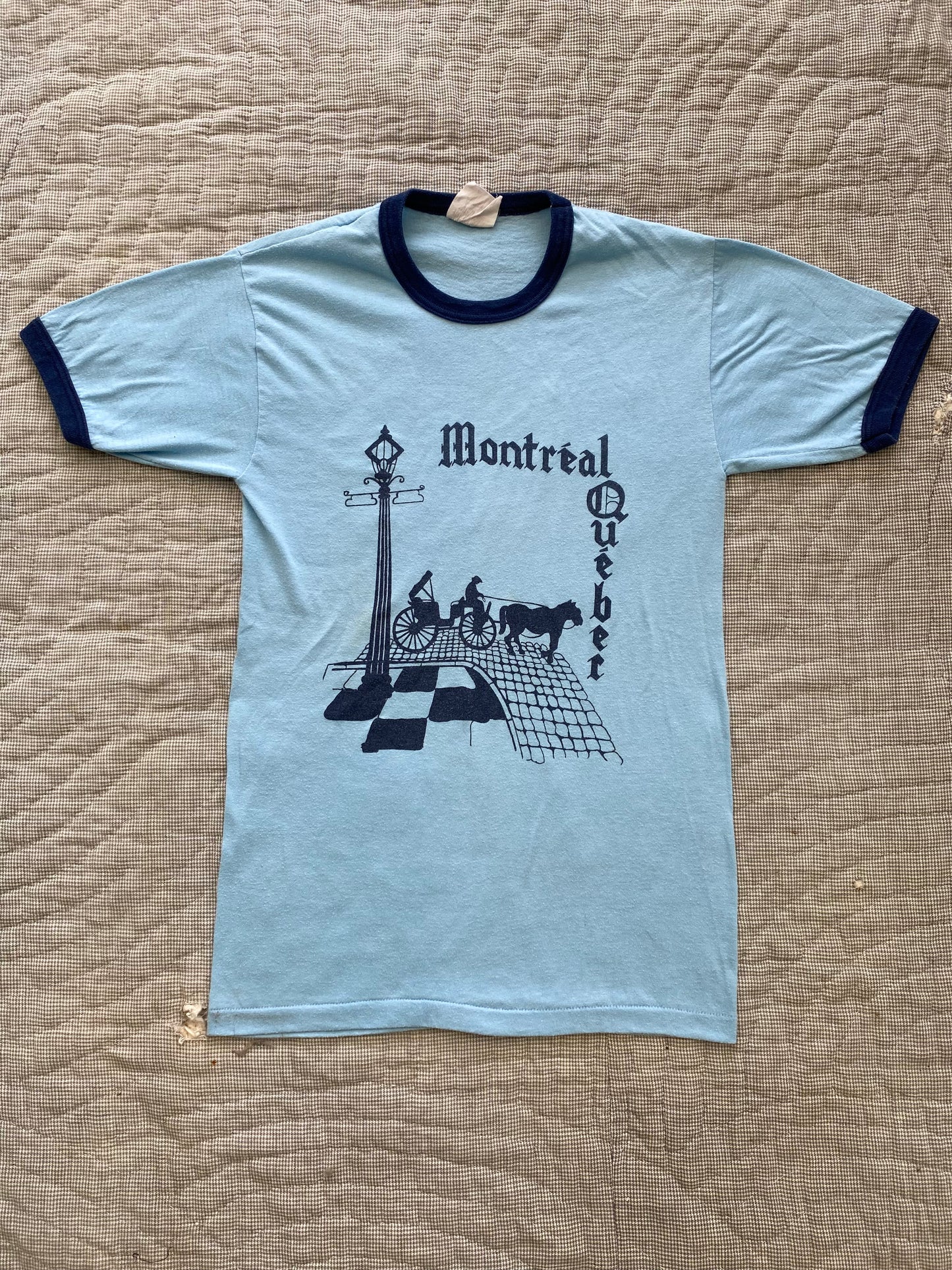 1970s Montréal Québec Ringer Tee