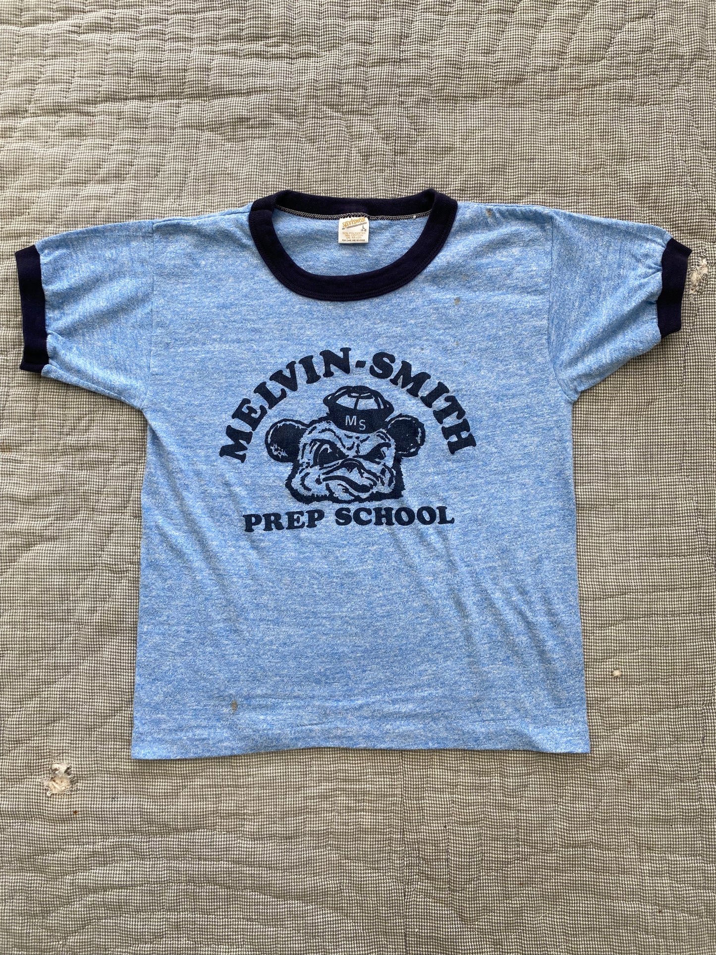 1970s Melvin-Smith Prep School Ringer Tee