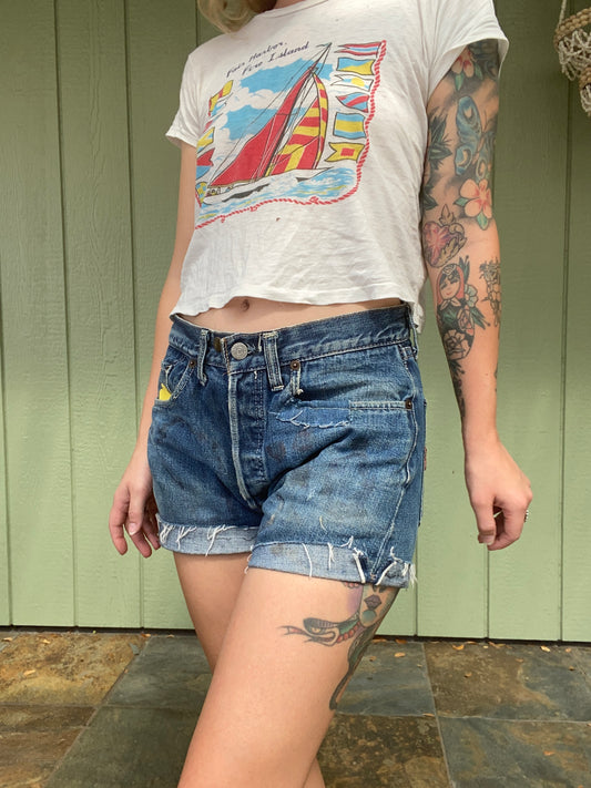 1960s Selvedge Levi’s cut off shorts