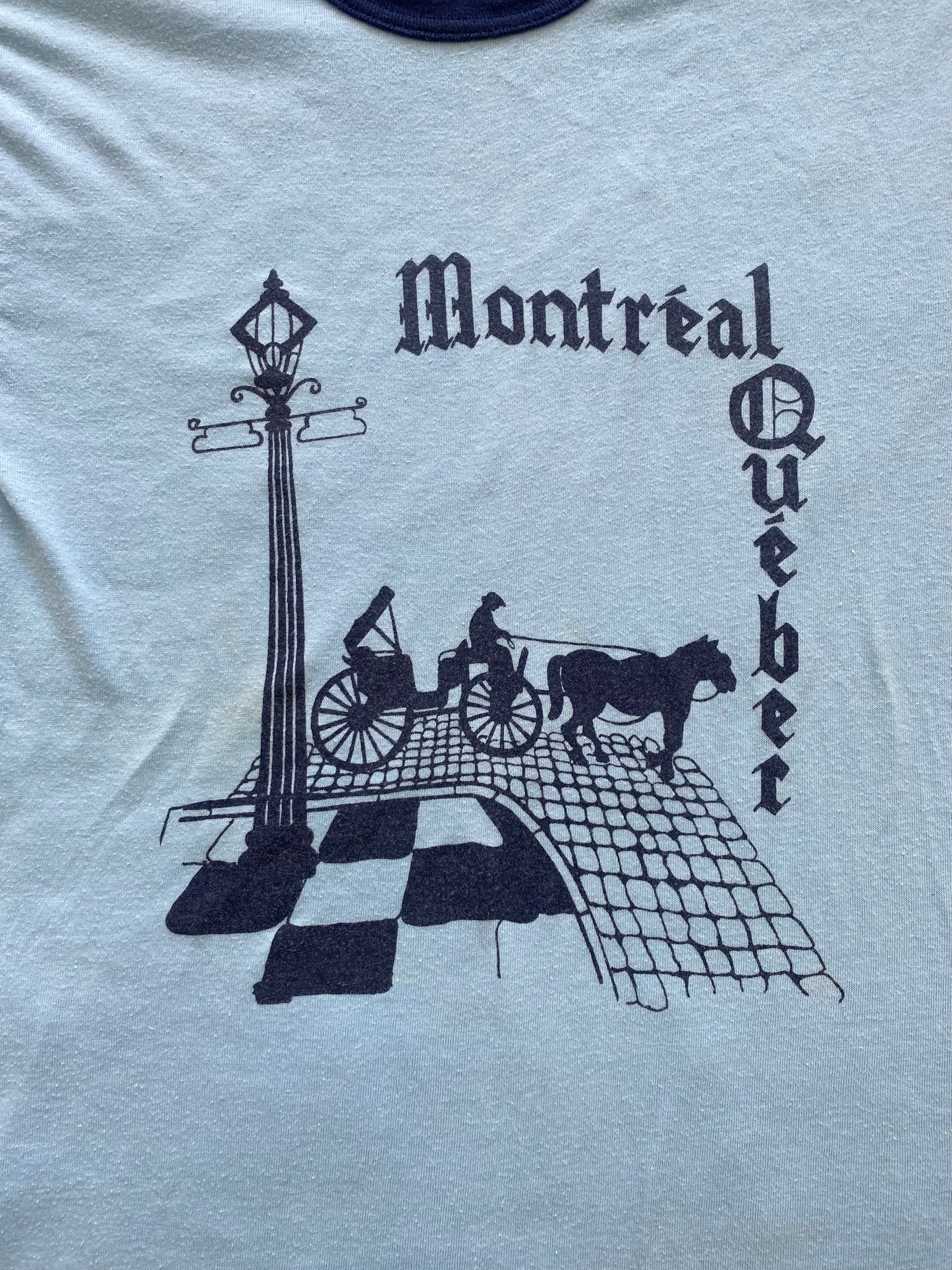 1970s Montréal Québec Ringer Tee