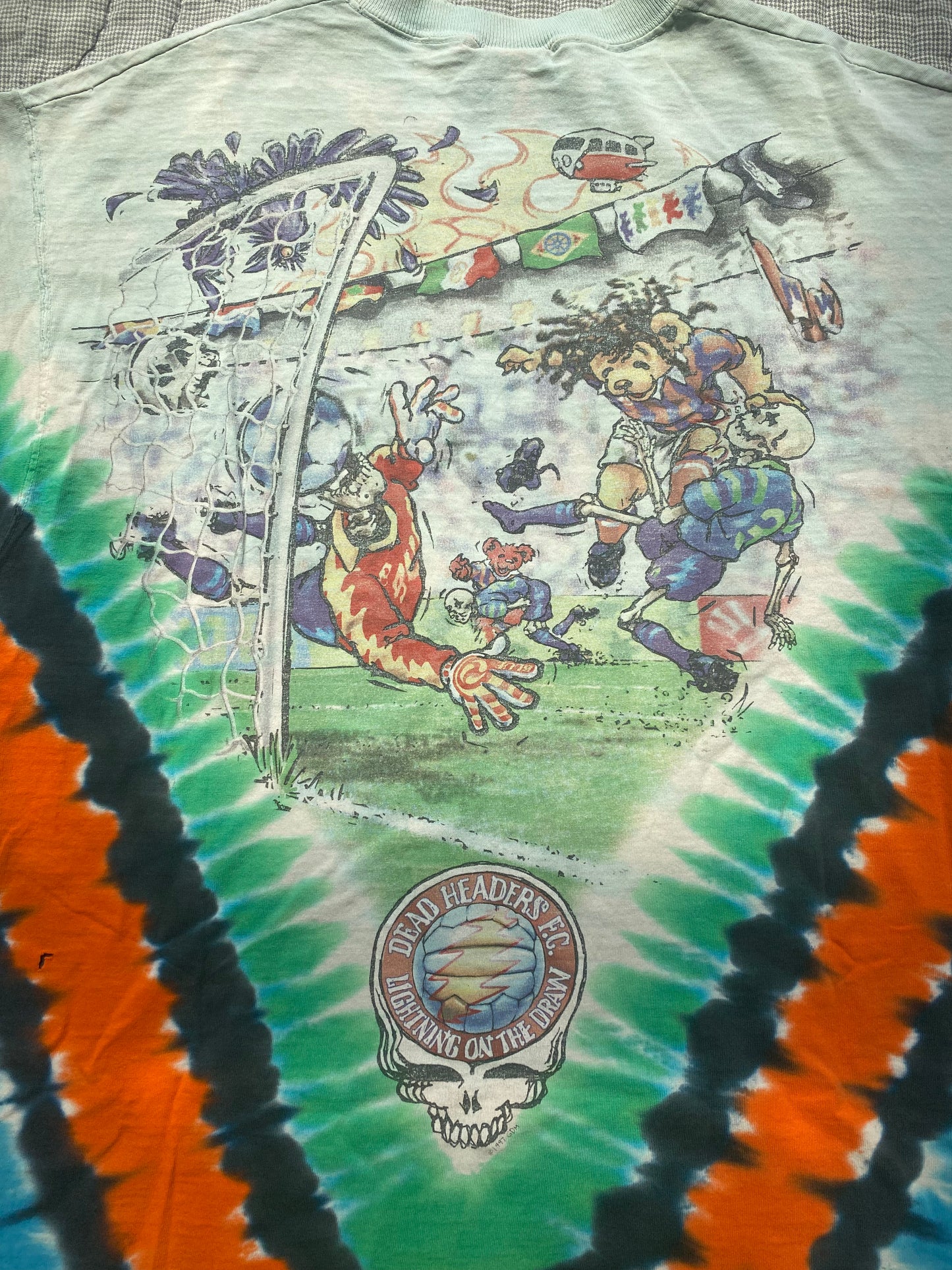 1997 Grateful Dead Tye Dye Soccer Shirt