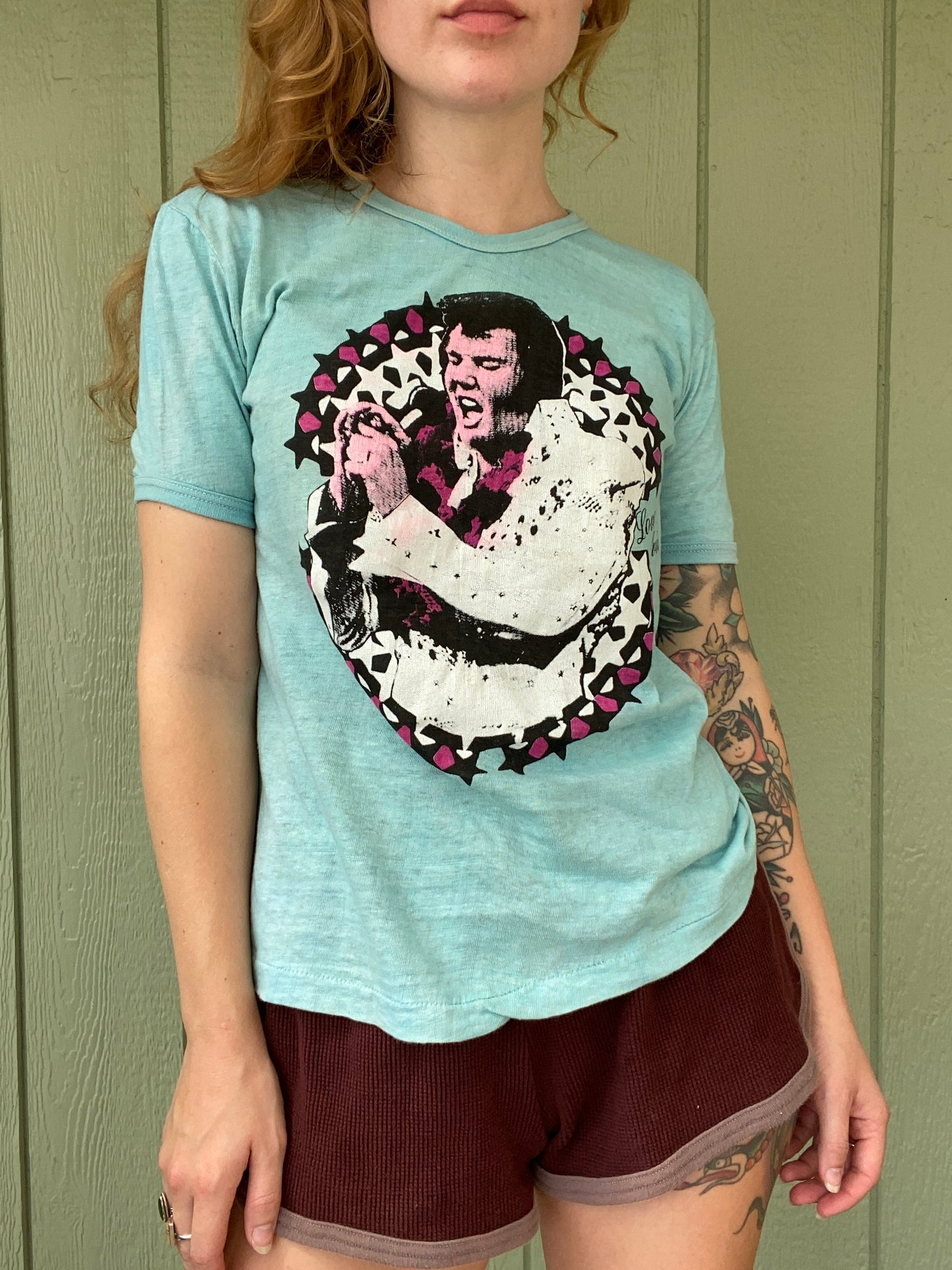 1970s Love Elvis t shirt #4