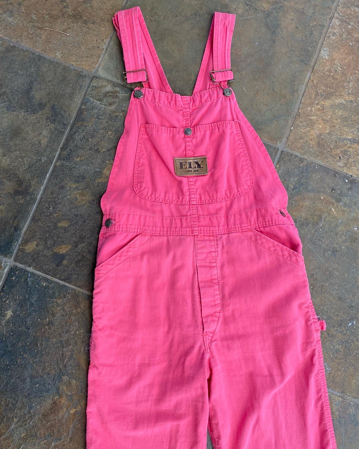 1960s Pink Ely Overalls