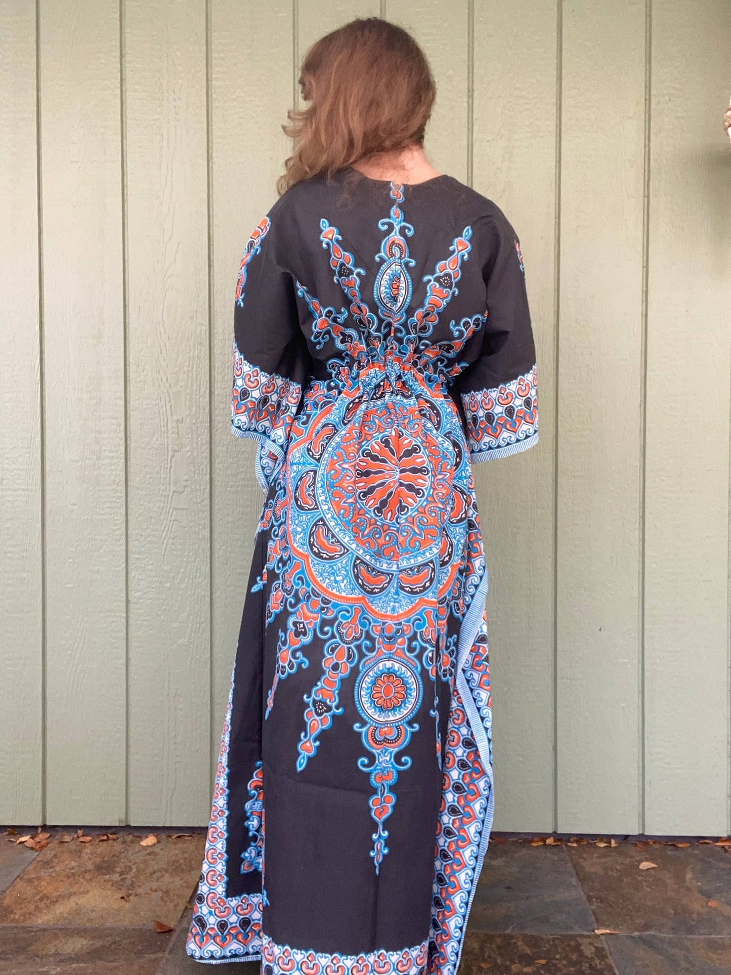 1970s Khanga Caftan Dress