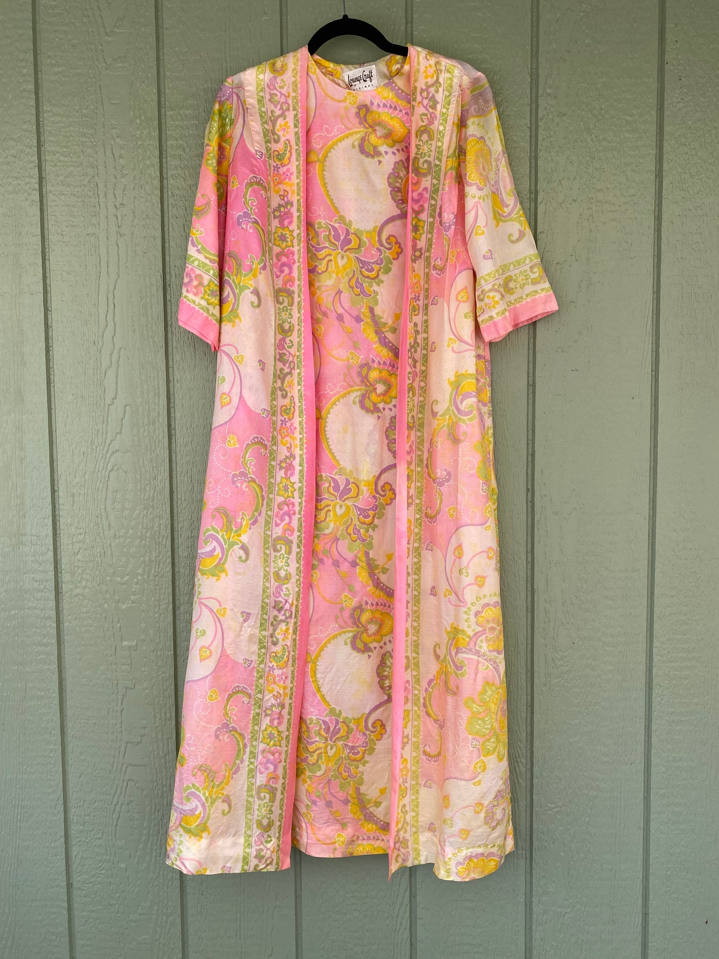 1960s Lounge Craft Dress with attached Duster