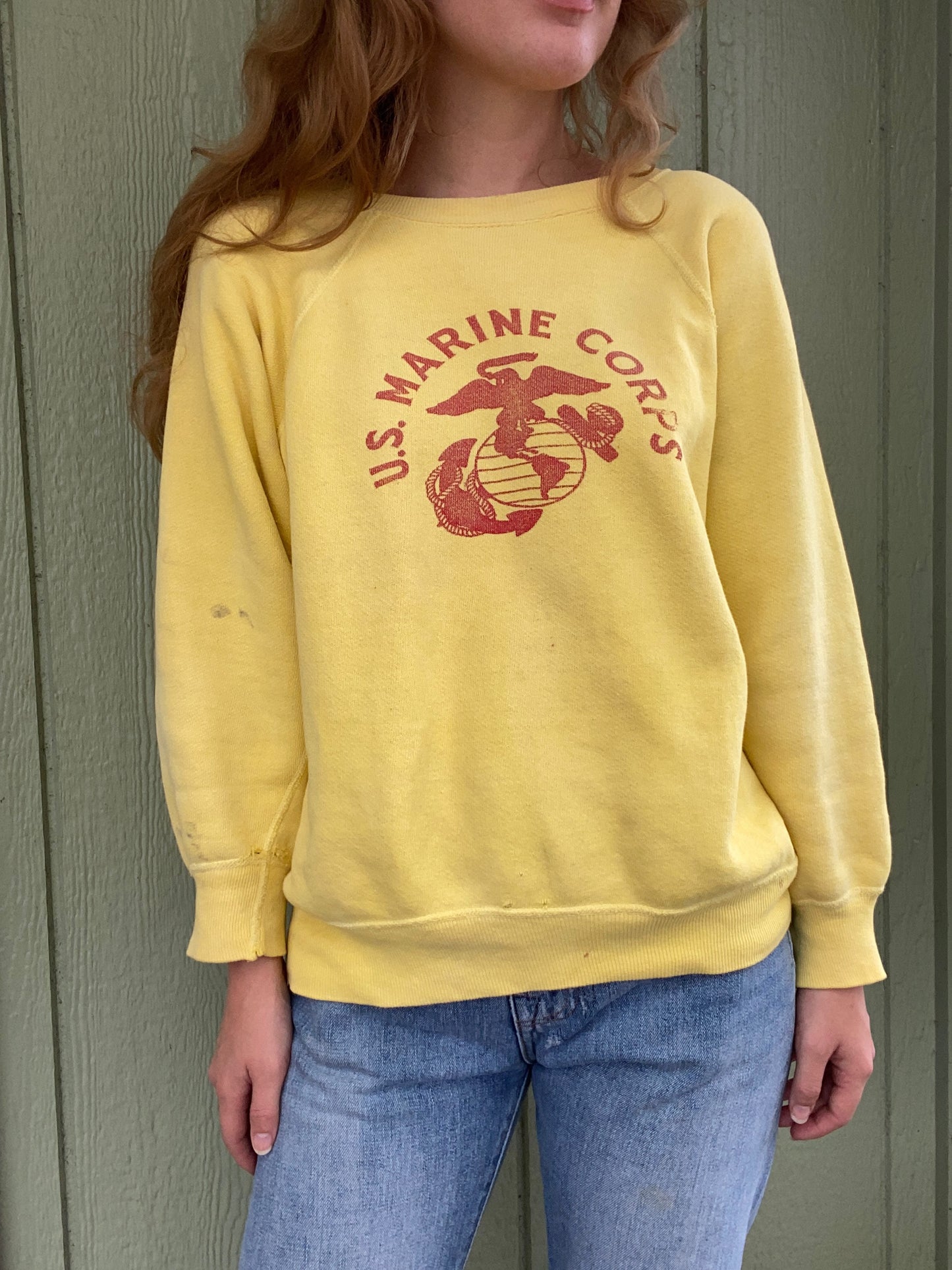 1960s Stenciled USMC Sweatshirt