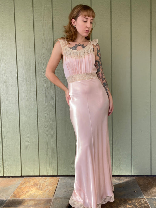 1940s Wonder Maid Lingerie gown