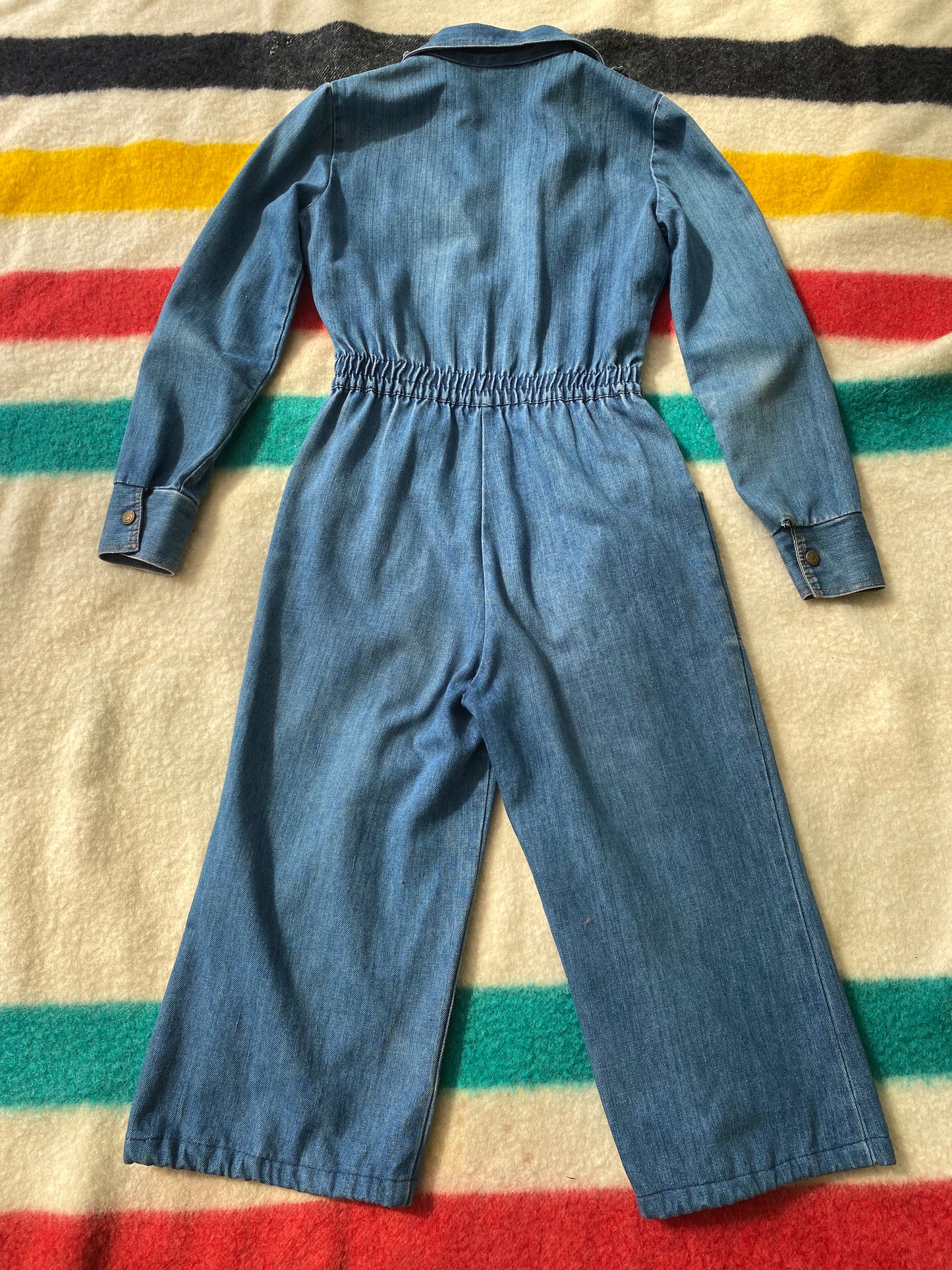 1970s Denim Jumpsuit cropped