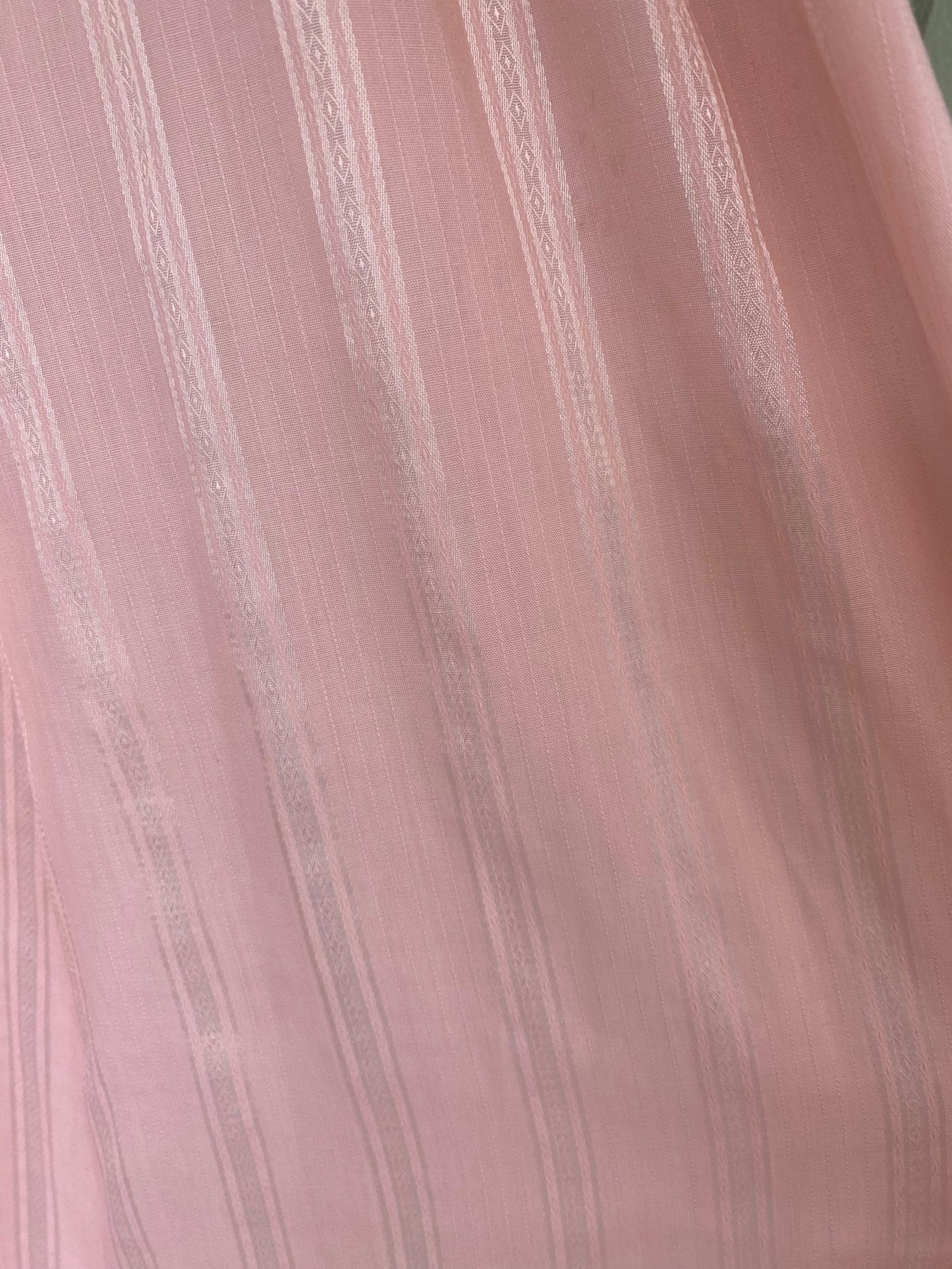 1970s Pink Striped Prairie Dress