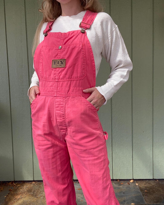 1960s Pink Ely Overalls