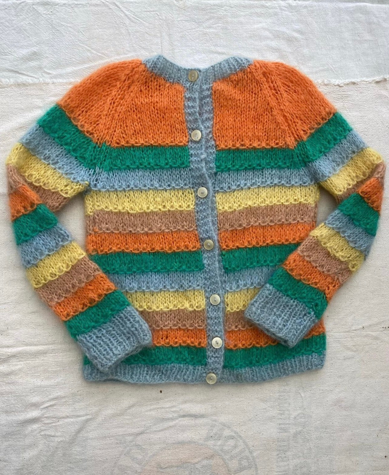 60s/70s mohair striped sweater