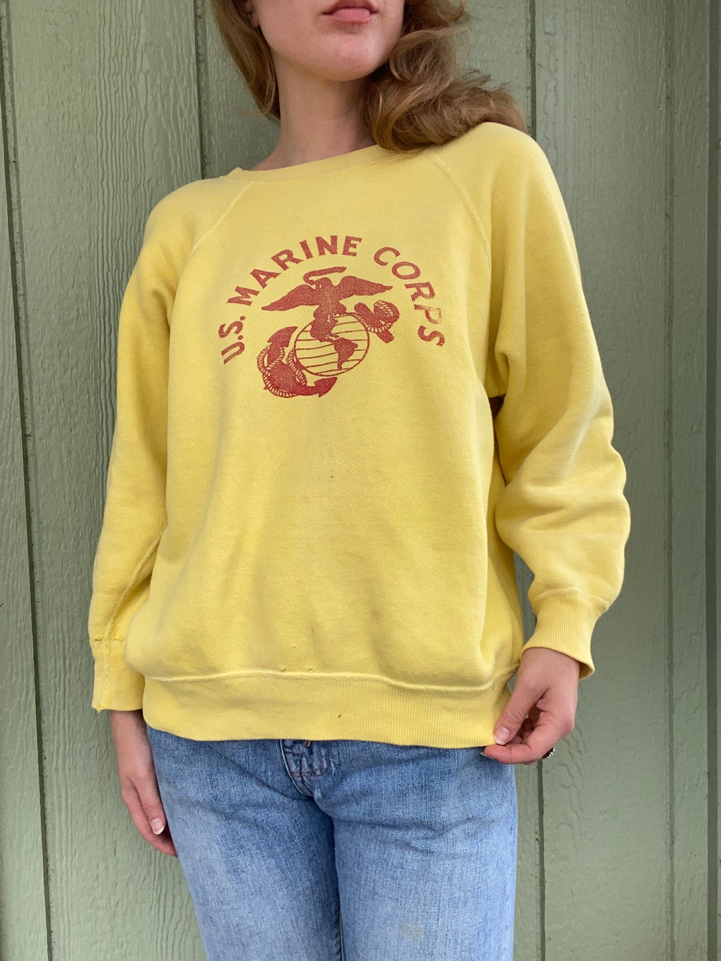 1960s Stenciled USMC Sweatshirt