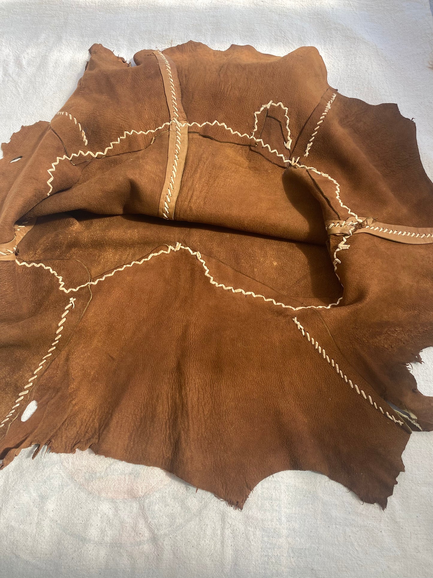 1960s Buckskin lace up Frontier skirt