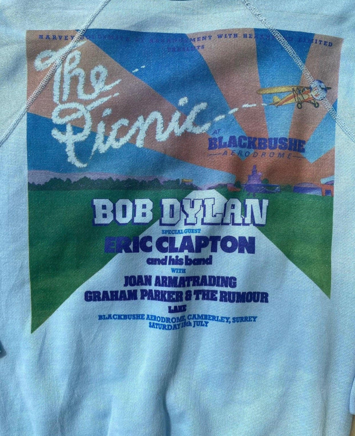 1978 The Picnic at Blackbushe concert sweatshirt