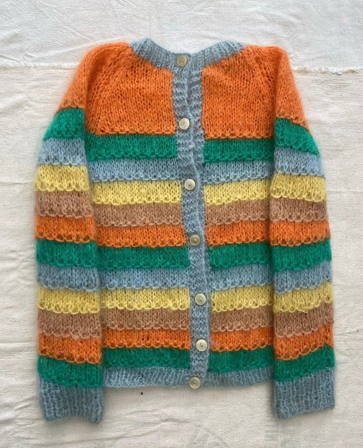 60s/70s mohair striped sweater